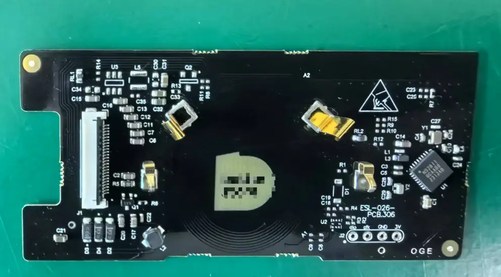 2,66 tommers elektronisk etikett Elektroniske hylleetiketter PCB 2,4 GHz for kjede supermarkeder elektronisk hylleetikett