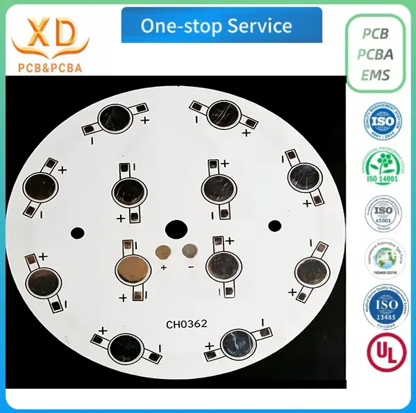 Tilpasset rund LED aluminium PCB-produsent i Kina for OEM-belysningsintroduksjon